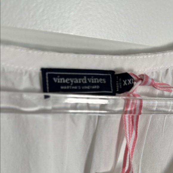 NWT Vineyard Vines White Maxi Poplin VNECK Midi Dress XXL - Picture 4 of 7